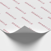 Papier Cadeau Citation de Parties scintillant Fille Rose (Coin)