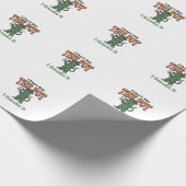 Papier Cadeau Citation de pot de rat drôle Design de gravure vin (Coin)