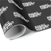 Papier Cadeau Citation de retraite amusante - Aucune idée Pourqu (Coin rond)