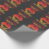 Papier Cadeau Citation de soudure héréditaire Humour employé de  (Coin)