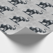 Papier Cadeau Citation d'éléphant amusant Art animal (Coin)