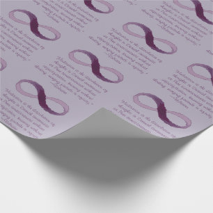 Papier Cadeau Citation d'infini de Voltaire Meditaion