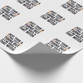 Papier Cadeau Citation drôle de sorcière pour Halloween Vector D (Coin)