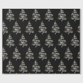 Papier Cadeau Citation inspirante de l'arbre de Noël (Plat)