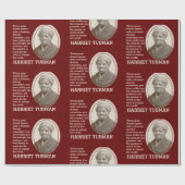 Papier Cadeau Citation Inspirationnelle personnalisable HARRIET  (Plat)