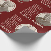 Papier Cadeau Citation Inspirationnelle personnalisable HARRIET  (Coin)