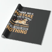 Papier Cadeau Citation Mon chien est famille (Déroulé)