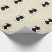 Papier Cadeau Citations de Jane Austen et portrait de silhouette (Coin)