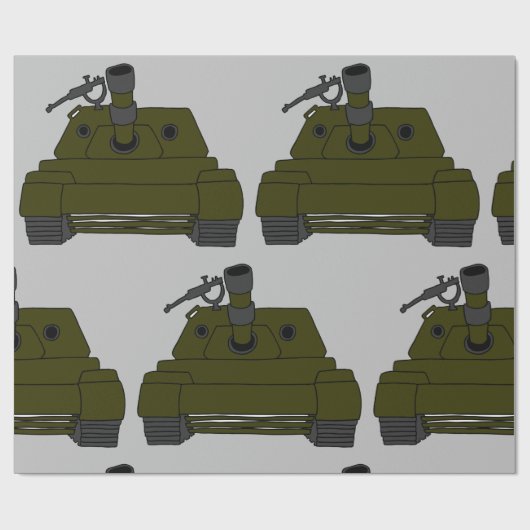 Papier Cadeau Citerne militaire (Plat)