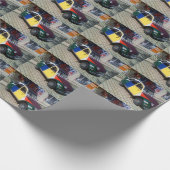 Papier Cadeau Citroën 2 CV coloré (Coin)