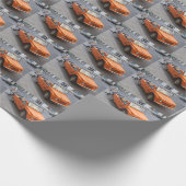 Papier Cadeau Citroen orange Mehari (Coin)