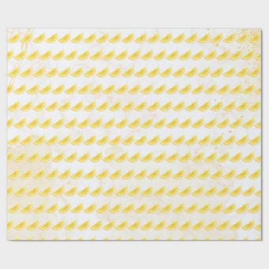 Papier Cadeau Citron (Plat)