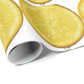 Papier Cadeau Citron (Coin rond)