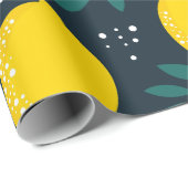Papier Cadeau Citron (Coin rond)