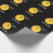 Papier Cadeau Citron amer Funky Fruit Pun Dark BG (Coin)