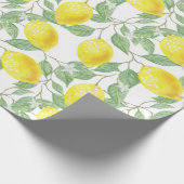 Papier Cadeau Citron d'aquarelle (Coin)