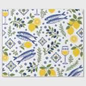 Papier Cadeau Citron de Côte (Plat)