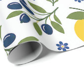Papier Cadeau Citron de Côte (Coin rond)