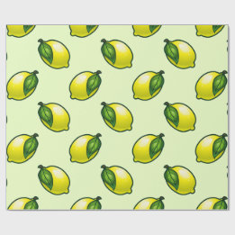 Papier Cadeau Citron d'été