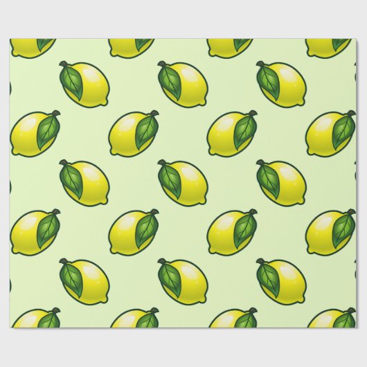 Papier Cadeau Citron d'été (Plat)