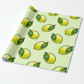 Papier Cadeau Citron d'été (Déroulé)