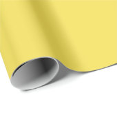 Papier Cadeau Citron doux jaune (Coin rond)