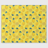 Papier Cadeau Citron frais (Plat)