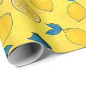 Papier Cadeau Citron frais (Coin rond)