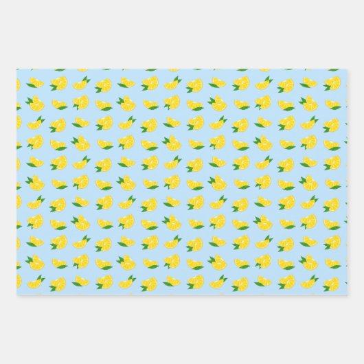 Papier cadeau citron Main Squeeze (Devant 2)