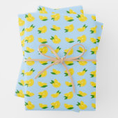 Papier Cadeau Citron Main Squeeze (En situation)