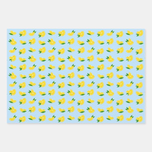 Papier Cadeau Citron Main Squeeze (Devant)