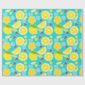 Papier Cadeau Citron moderne (Plat)