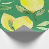 Papier Cadeau citron, motif d'aquarelle, arrière - plan, fruit,  (Coin)
