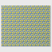 Papier Cadeau Citron parties scintillant (Plat)