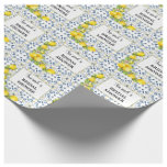 Papier Cadeau Citron sur carreaux bleus Fête des mariées papier<br><div class="desc">Ajoutez une touche d'élégance et de fraîcheur à votre présentation cadeau avec notre citron sur carreaux bleus papier enveloppant Fête des mariées. Ce papier d'emballage de haute qualité présente un design charmant de citrons jaunes vibrants contre des motifs de tuiles bleues d'inspiration méditerranéenne. Parfait pour les douches nuptiales, les mariages...</div>