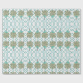 Papier Cadeau Citron turquoise Topiary Robin's Egg Blue (Plat)