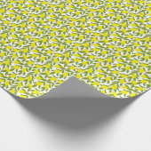 Papier Cadeau Citronnier Art : Citrus jaune Motif sans couture (Coin)