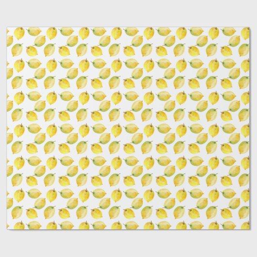 Papier Cadeau Citrons (Plat)