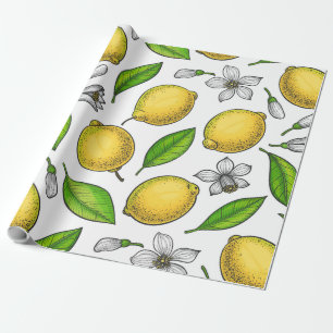 Papier Cadeau Citrons