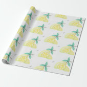 Papier Cadeau Citrons (Déroulé)
