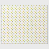 Papier Cadeau Citrons Citrus Simple Moderne (Plat)