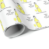 Papier Cadeau Citrons en Limoncello (Coin rond)