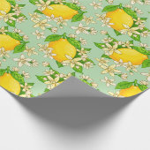 Papier Cadeau citrons jaunes (Coin)