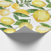Papier Cadeau Citrons motif transparent sur arrière - plan trans (Coin)