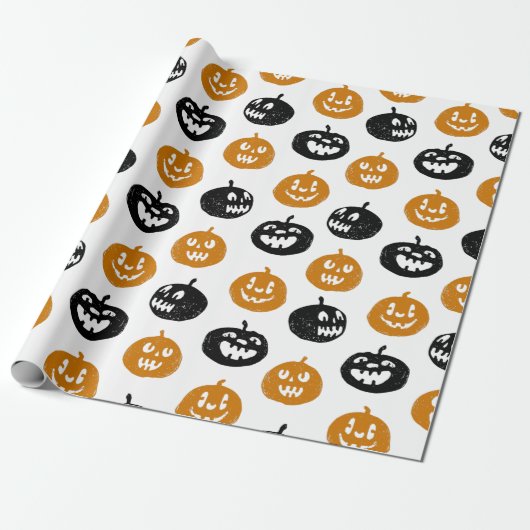 Papier Cadeau Citrouille (Déroulé)