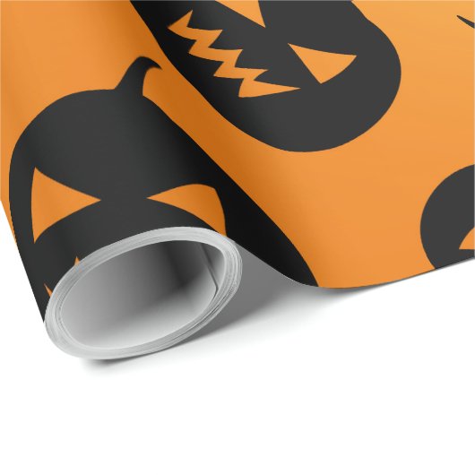Papier Cadeau Citrouille (Coin rond)