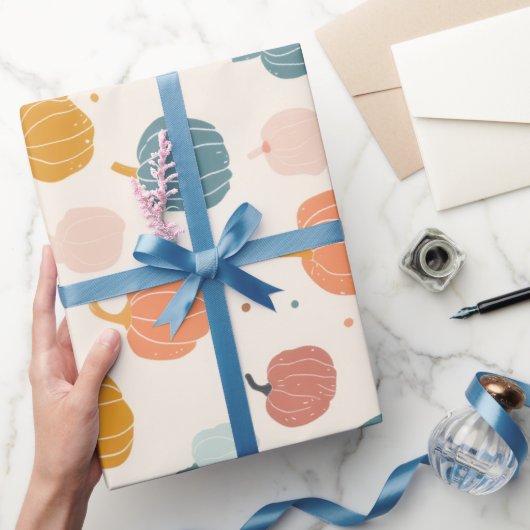 PAPIER CADEAU CITROUILLE (Cadeaux)