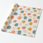 PAPIER CADEAU CITROUILLE (Déroulé)