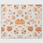 PAPIER CADEAU CITROUILLE (Plat)