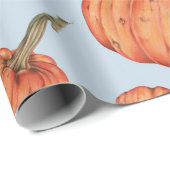 Papier Cadeau Citrouille (Coin rond)